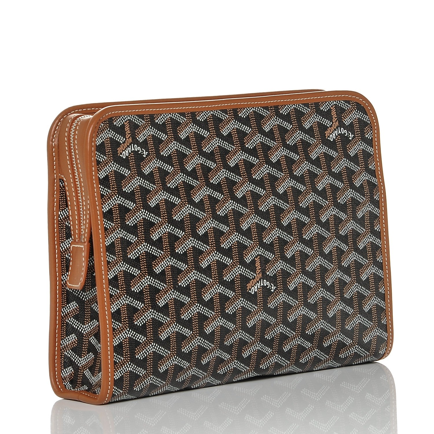 Goyard Goyardine Jouvence MM Toiletry Pouch Black Gold 3 of 6