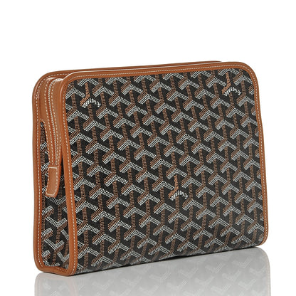 Goyard Goyardine Jouvence MM Toiletry Pouch Black Gold 3 of 6