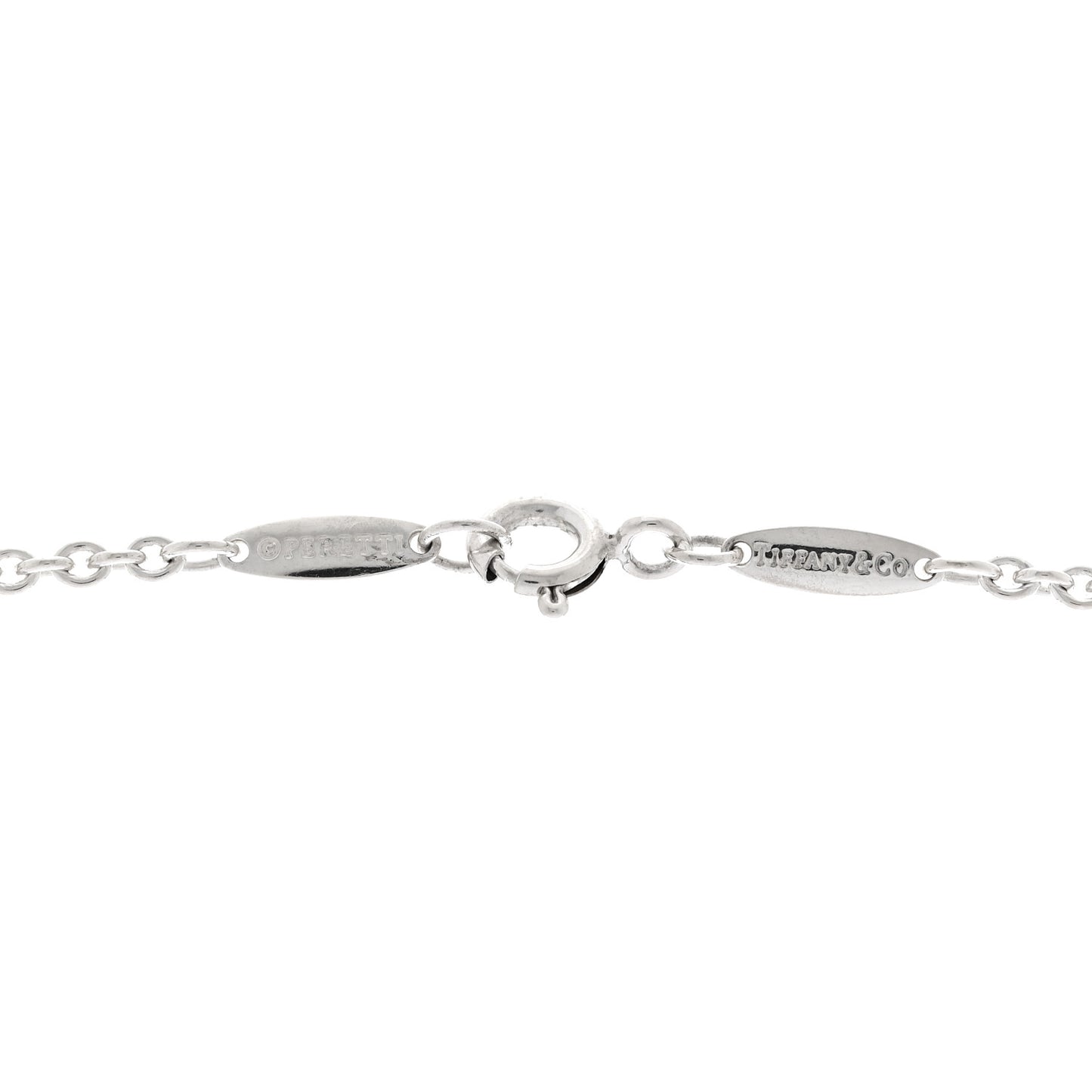 Sterling Silver Elsa Peretti Open Heart Lariat Necklace