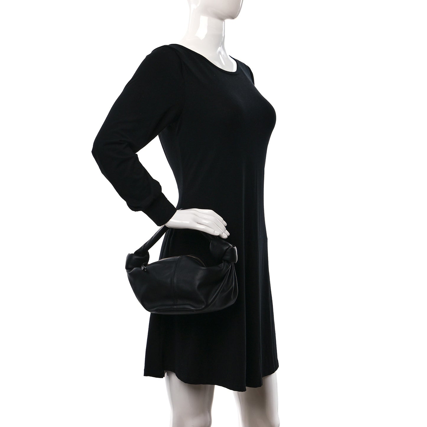 Nappa Mini Double Knot Bag Black