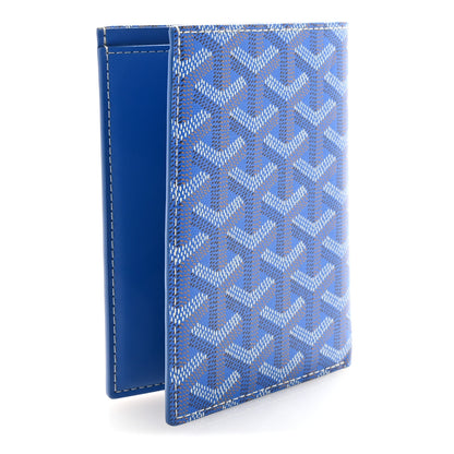 Goyard Goyardine Grenelle Passport Wallet Sky Blue 3 of 7