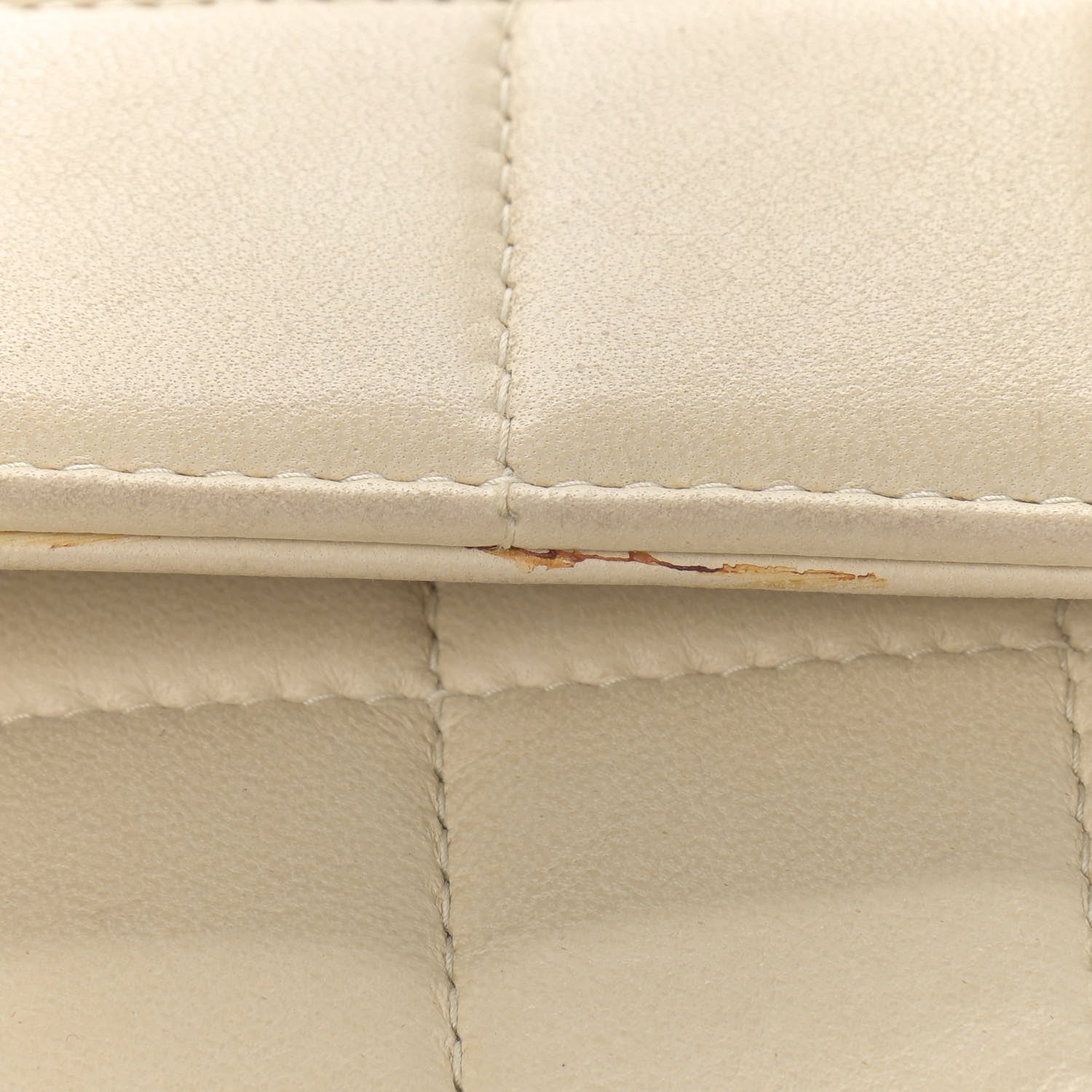 Chanel Lambskin East West Chocolate Bar Flap Ivory 9 of 17