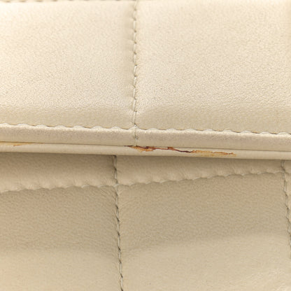 Chanel Lambskin East West Chocolate Bar Flap Ivory 9 of 17