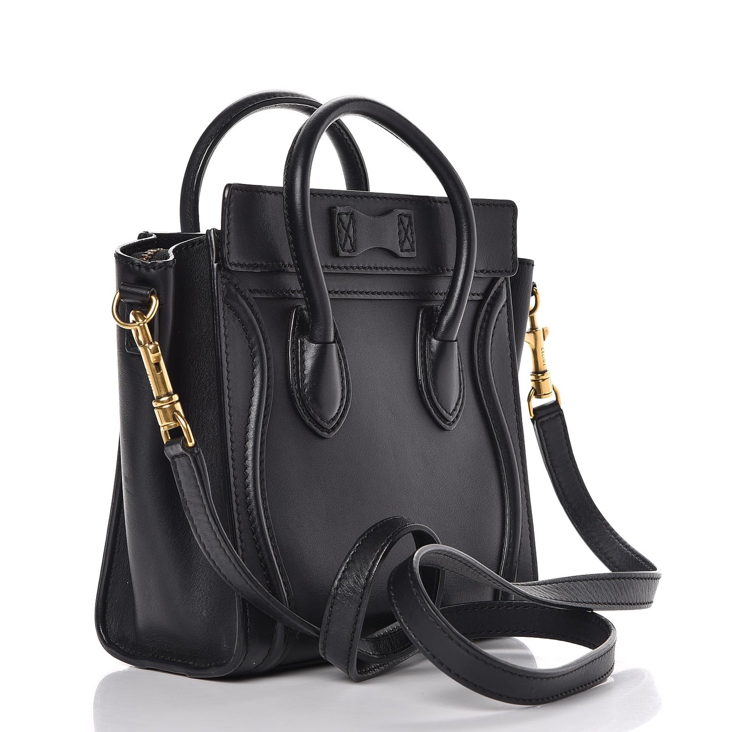 Smooth Calfskin Nano Luggage Black