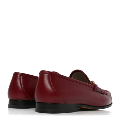 Gucci Betis Glamour Calfskin Mens 1953 Horsebit Loafers 9.5  Rosso Ancora 4 of 8