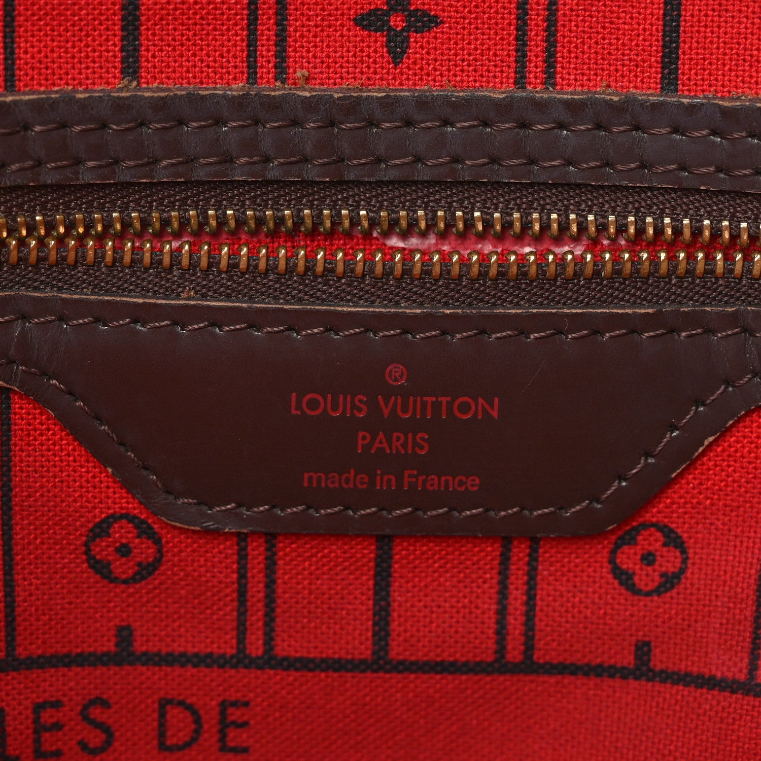 Louis Vuitton Damier Ebene Neverfull MM 6 of 11