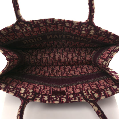 Christian Dior Oblique Medium Book Tote Burgundy Multicolor 5 of 8