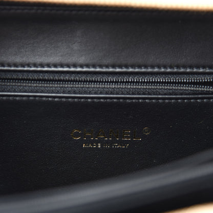 Chanel Caviar Quilted Medium CC Filigree Vanity Case Beige Black 8 of 11
