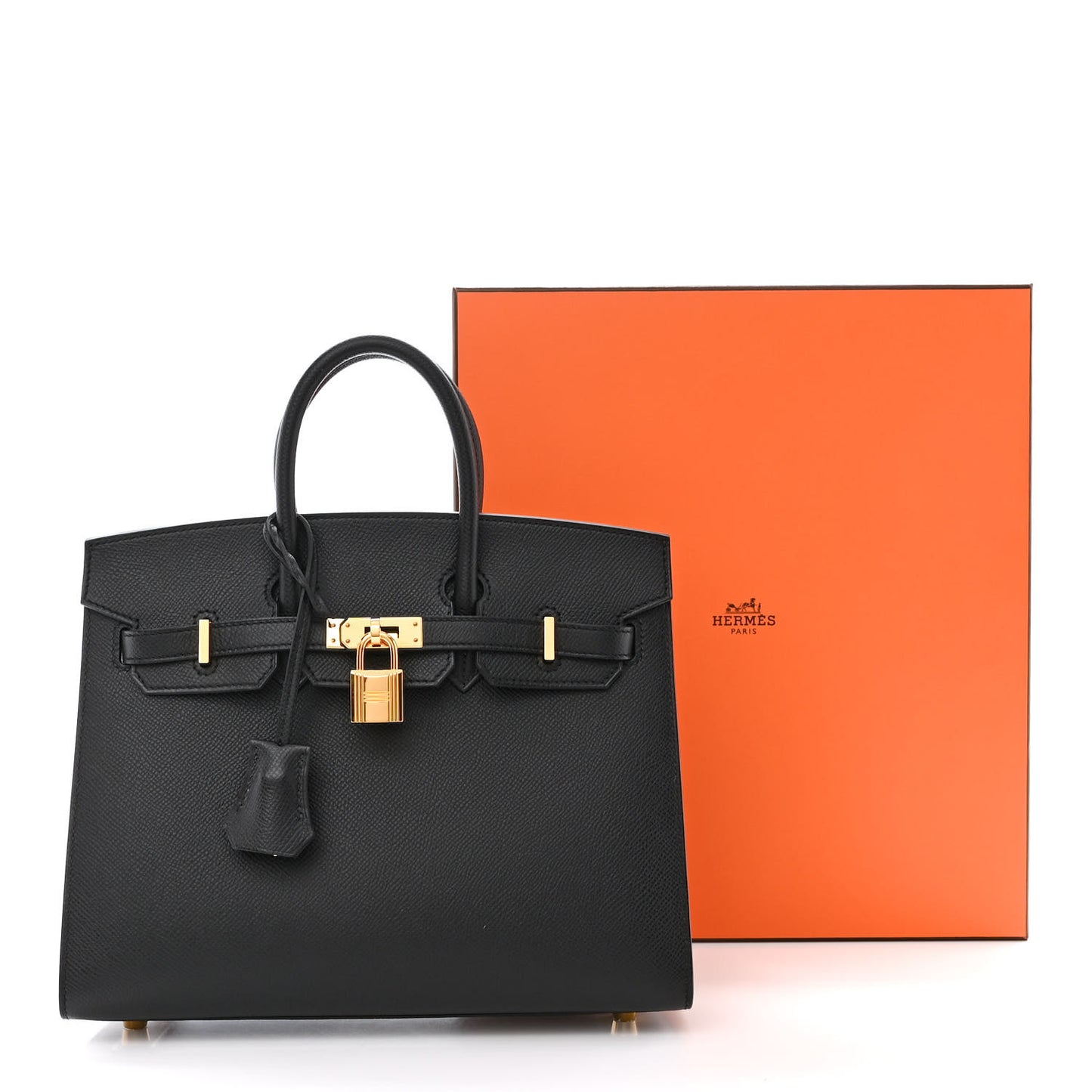 Epsom Birkin Sellier 25 Black