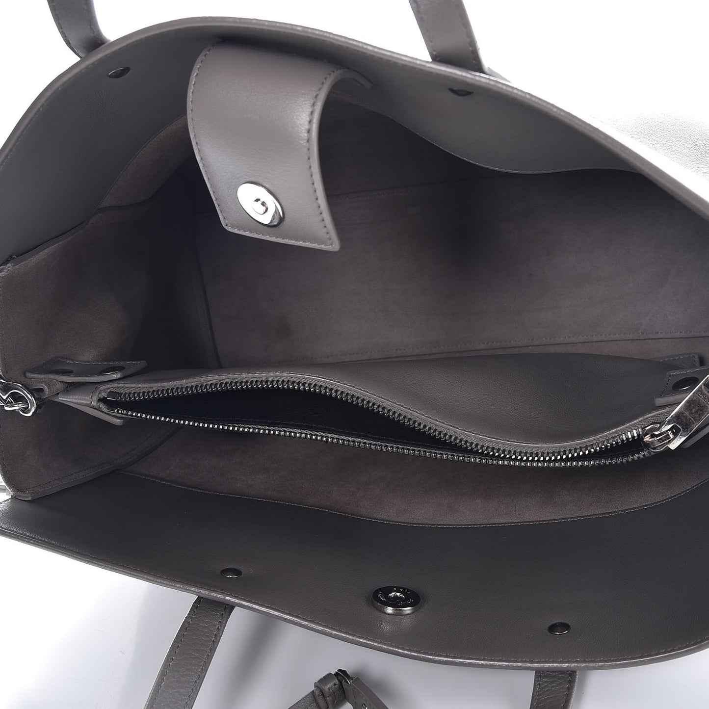Calfskin Medium Amber Tote Fog