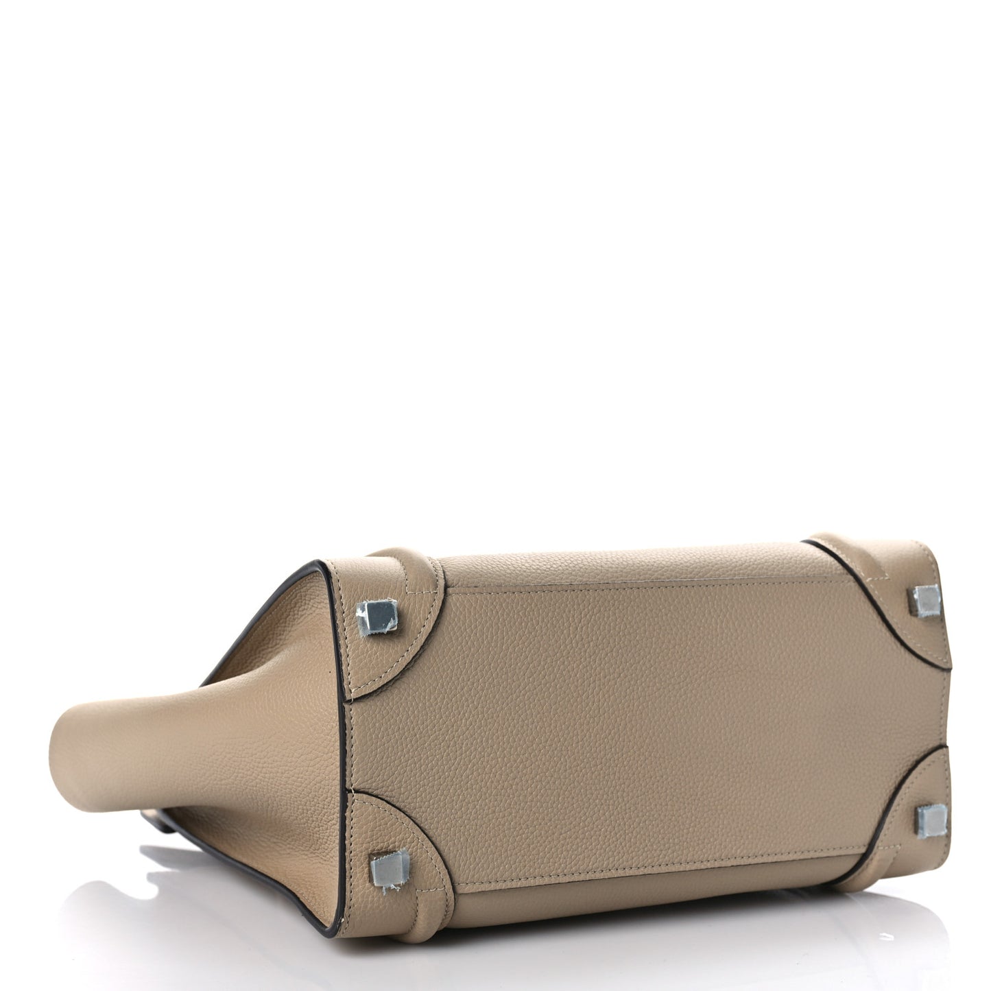 Drummed Calfskin Micro Luggage Dune