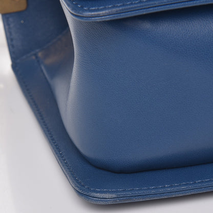 Chanel Lambskin Quilted Medium Boy Flap Blue 8 of 12