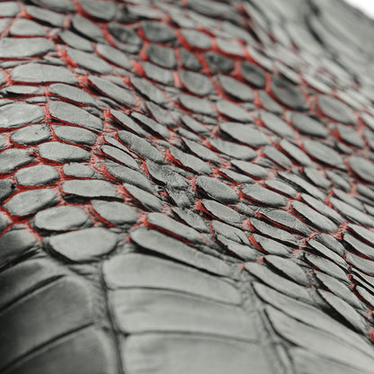 3.1 Phillip Lim 3.1 Calf Hair Calfskin Crocodile Embossed Medium Pashli Satchel Antique Red Black 7 of 8