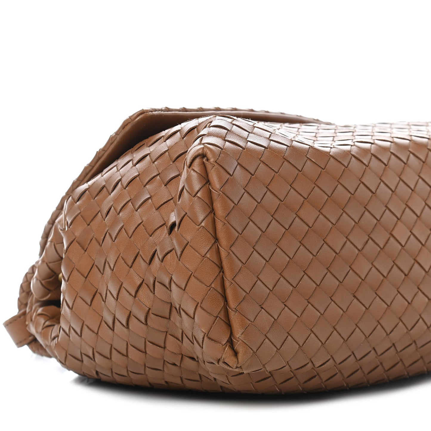 Nappa Intrecciato Flap Shoulder Bag Noce