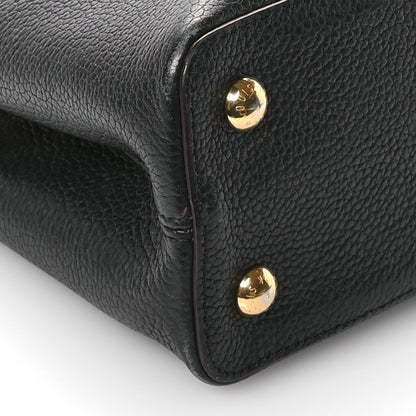 Louis Vuitton Taurillon Capucines BB Black Fuchsia 9 of 10