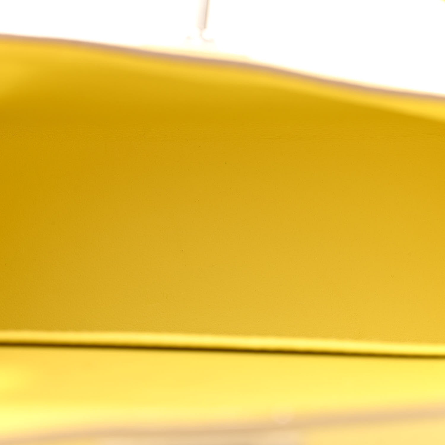 Hermes Chevre Mysore Mini Kelly Sellier 20 Limoncello 5 of 13