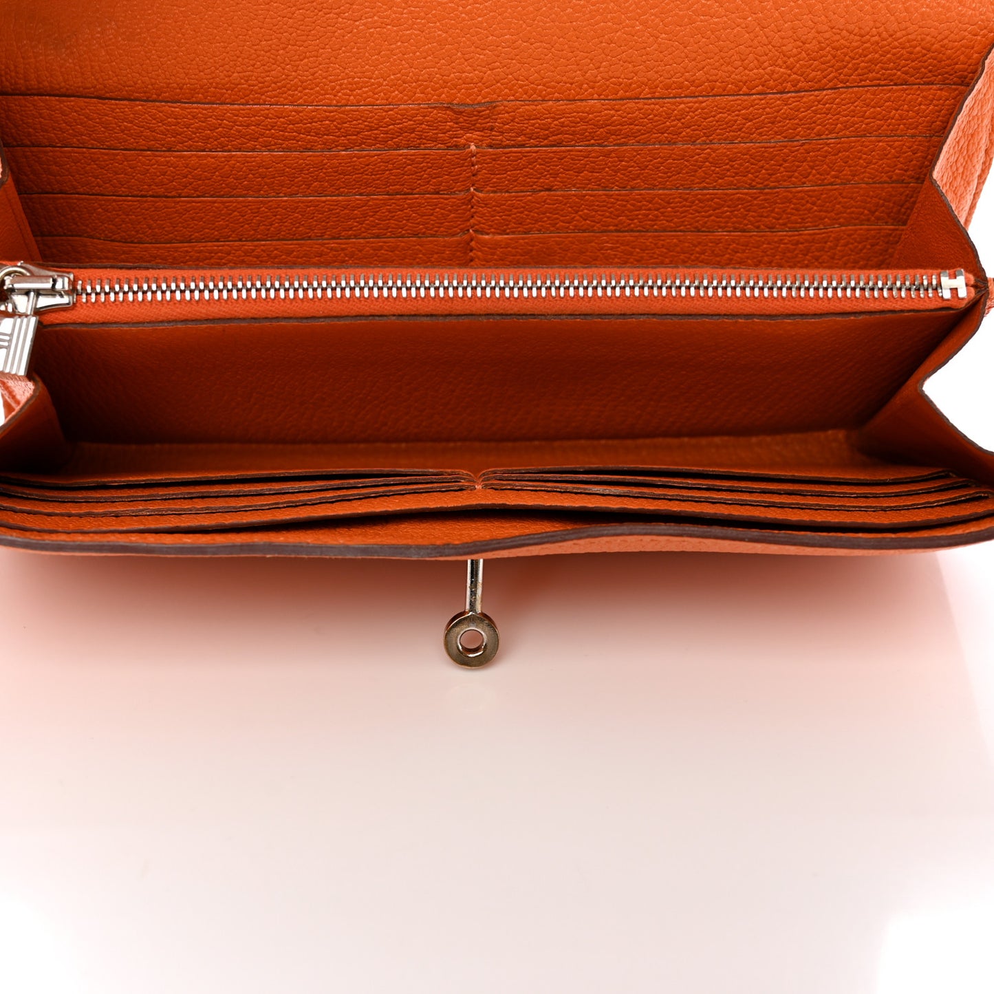 Chevre Mysore Kelly Longue Wallet Orange