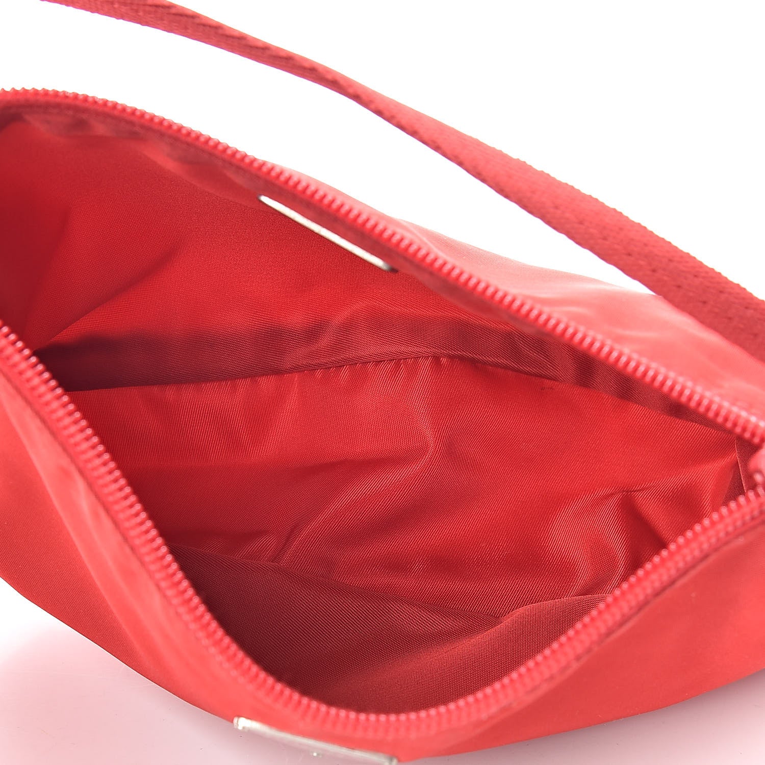 Prada Tessuto Nylon Pochette Bag Rosso 5 of 12