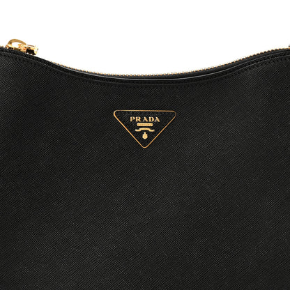 Prada Saffiano Lux Shoulder Bag Black 8 of 14