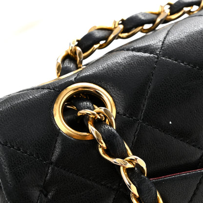 Chanel Lambskin Quilted Small Double Flap Black 10 of 13