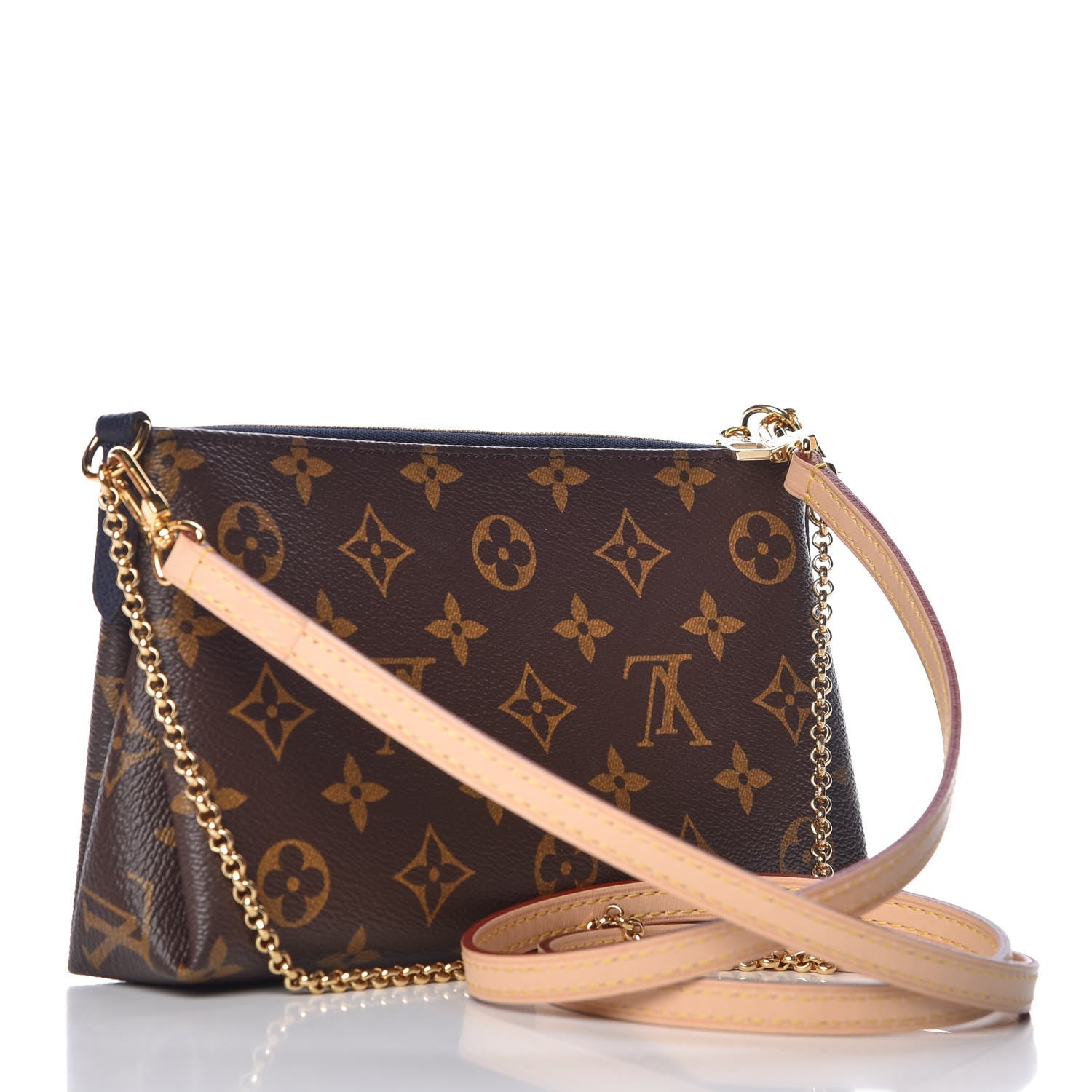 Louis Vuitton Monogram Pallas Clutch Blue Marine 3 of 9
