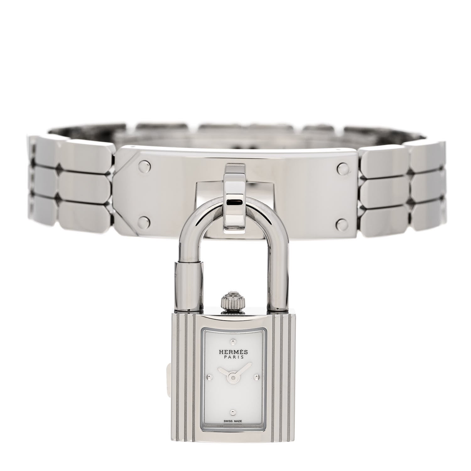 Hermes Stainless Steel 16mm Kelly Quartz Watch 1 of 5