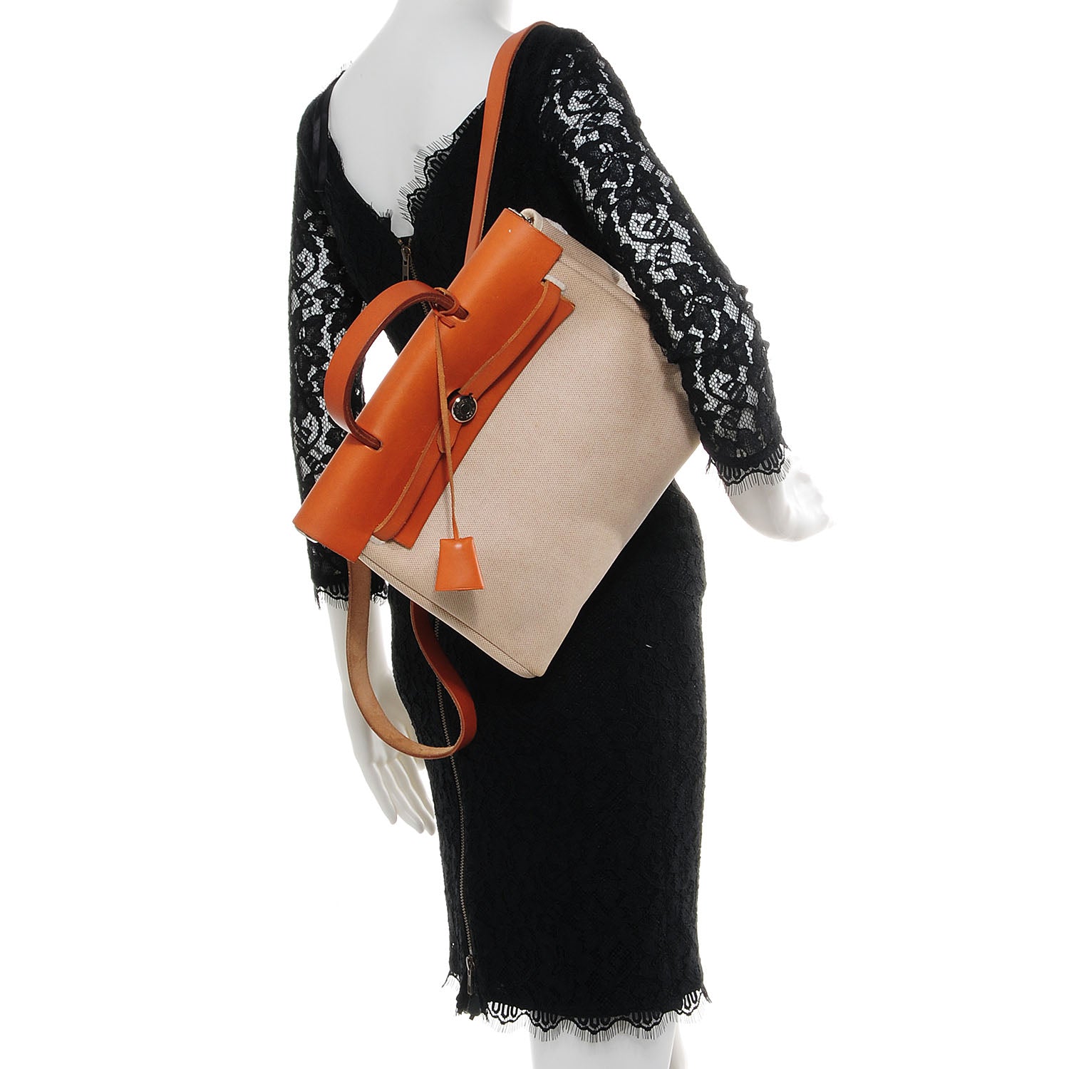 Hermes Toile HERBAG Natural 2 of 9