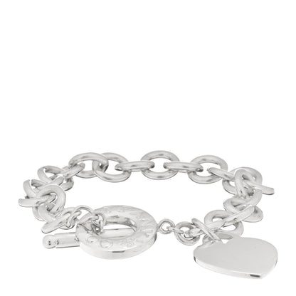 Tiffany Sterling Silver Heart Tag Toggle Bracelet 1 of 3