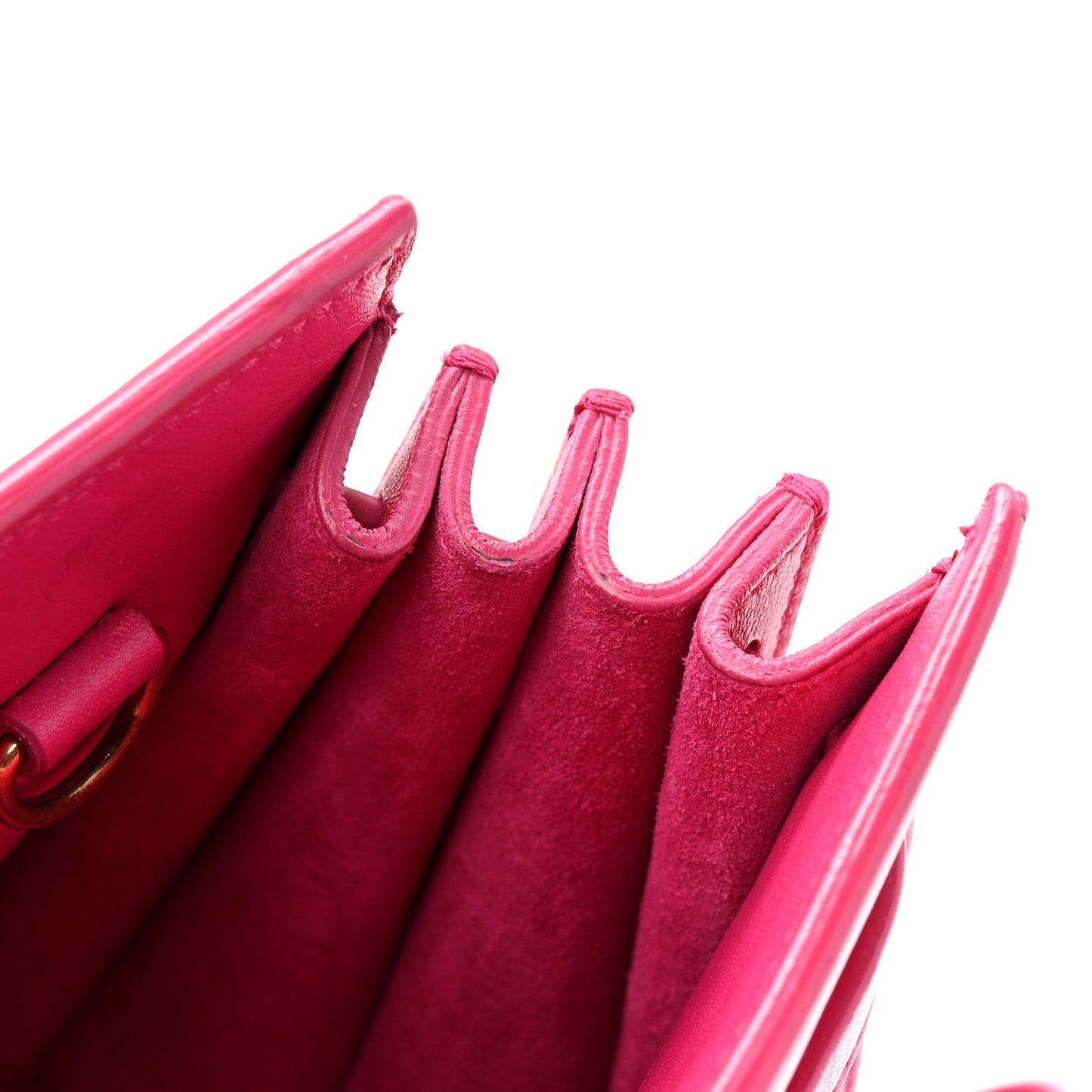 Calfskin Nano Sac De Jour Fluo Pink