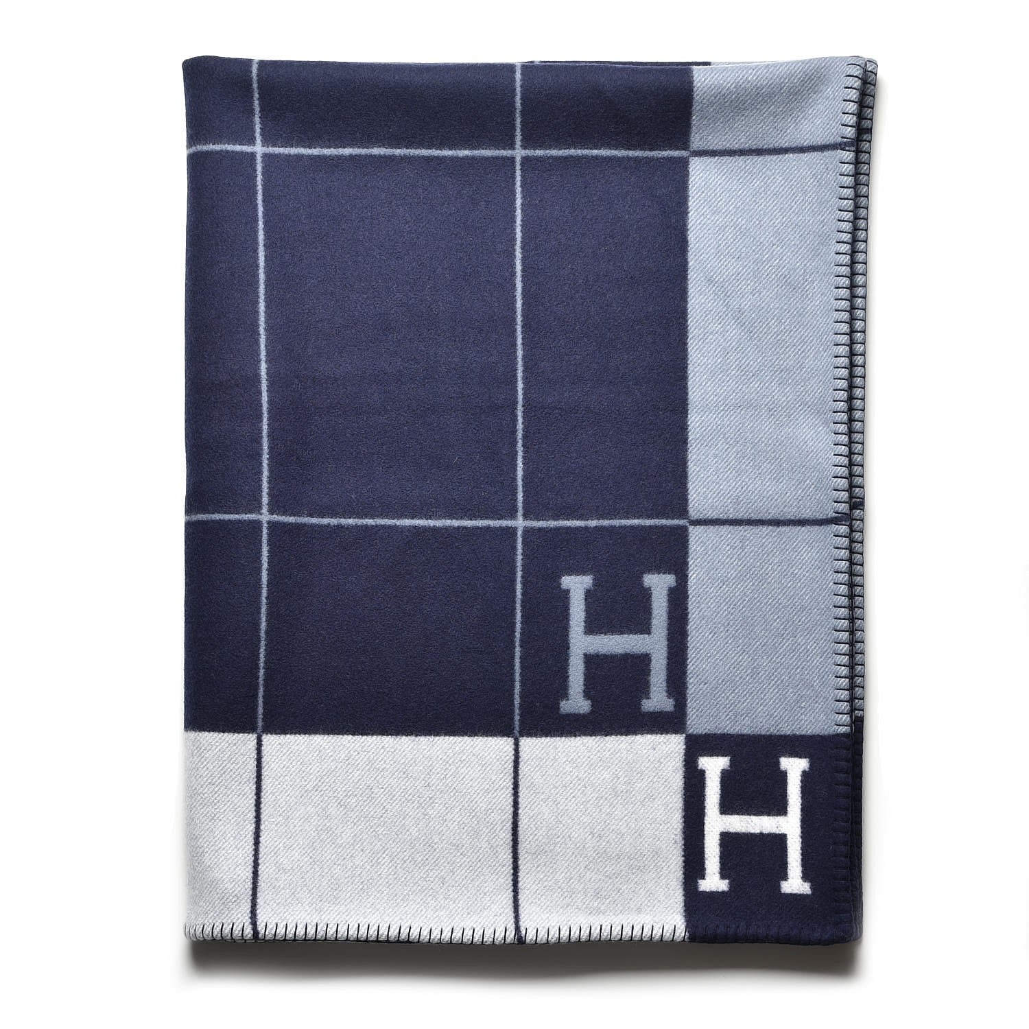 Hermes Wool Cashmere Avalon III Blanket Caban Ecru 1 of 4