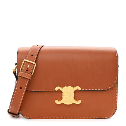 Celine Natural Calfskin Medium Triomphe Tan 1 of 11
