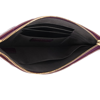 Chanel Iridescent Lambskin Quilted Cosmetic Case Purple 5 of 7