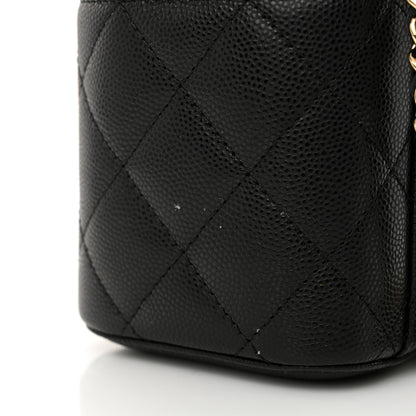 Chanel Caviar Quilted Small Vanity Case With Chain Black 11 of 11