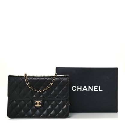 Chanel Lambskin Quilted Jumbo Single Flap Black 11 of 11