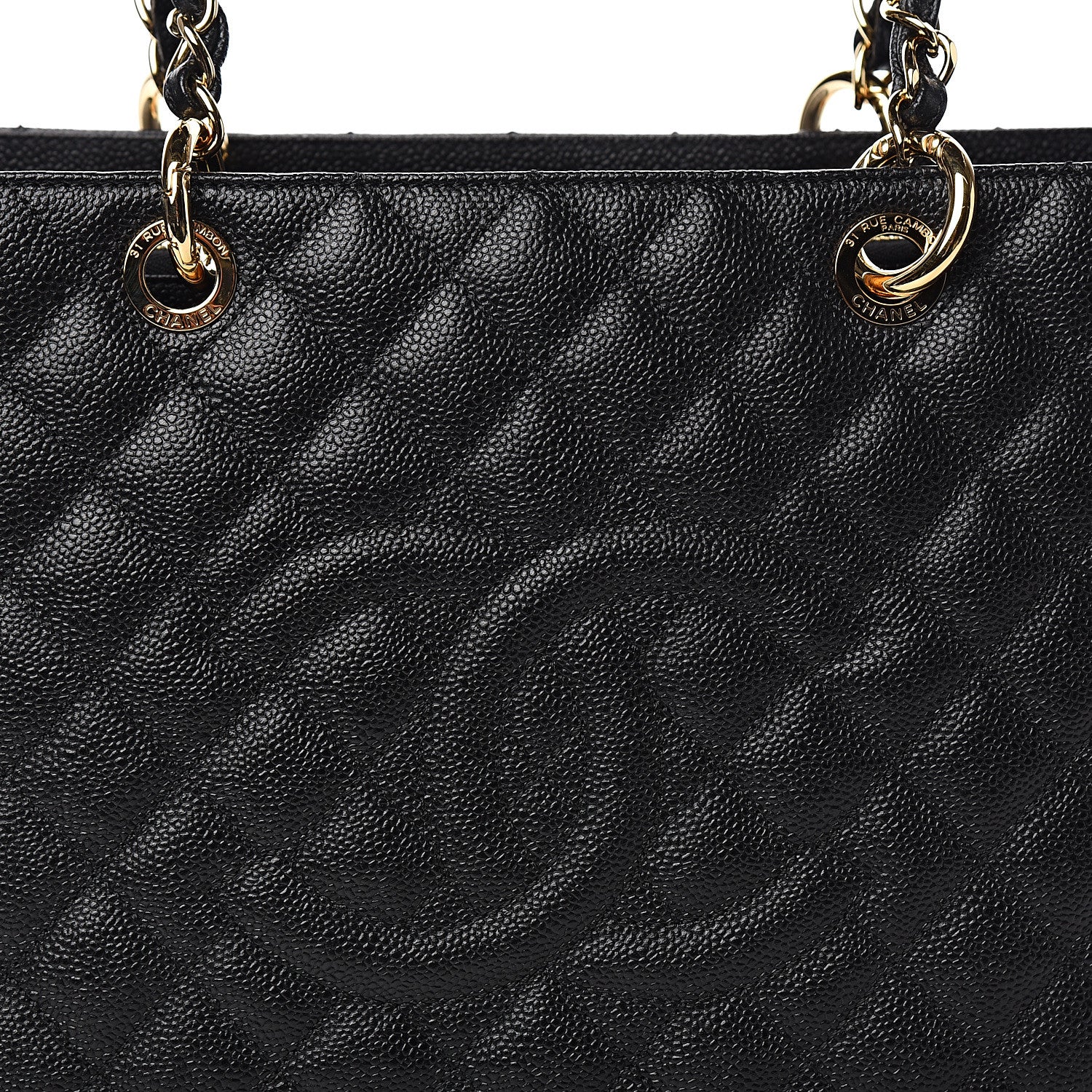 Chanel Caviar Quilted Grand Shopping Tote GST Black 10 of 11