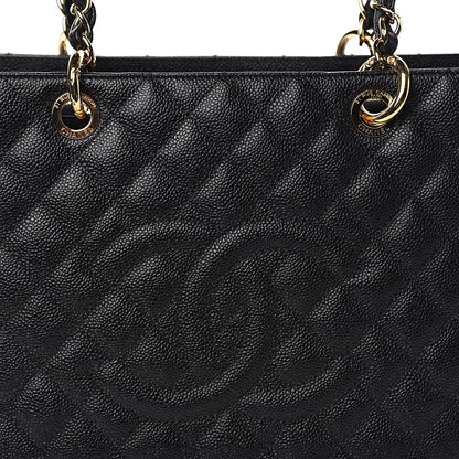 Chanel Caviar Quilted Grand Shopping Tote GST Black 10 of 11