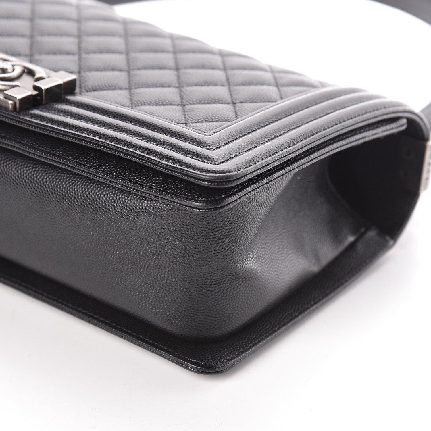 Chanel Caviar Quilted Medium Boy Flap Black 9 of 10