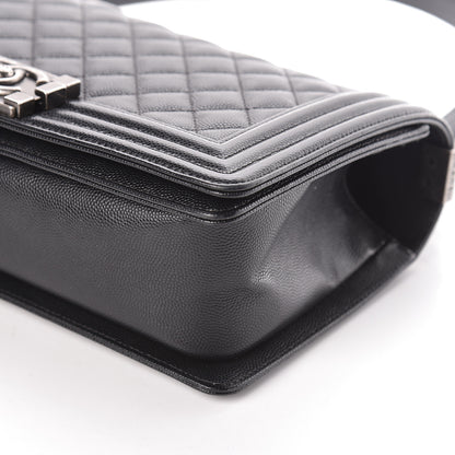 Chanel Caviar Quilted Medium Boy Flap Black 9 of 10