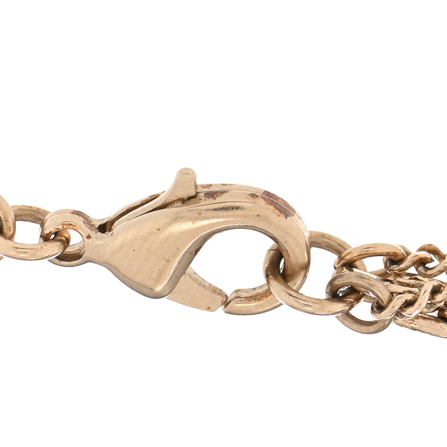 Chanel Crystal CC Multi Strand Chain Necklace Gold 6 of 6
