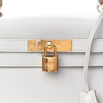 Hermes Evercolor Kelly Retourne 28 Gris Perle 10 of 11