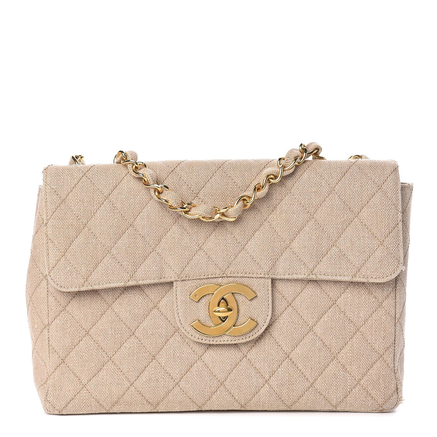 Toile Jumbo Single Flap Beige