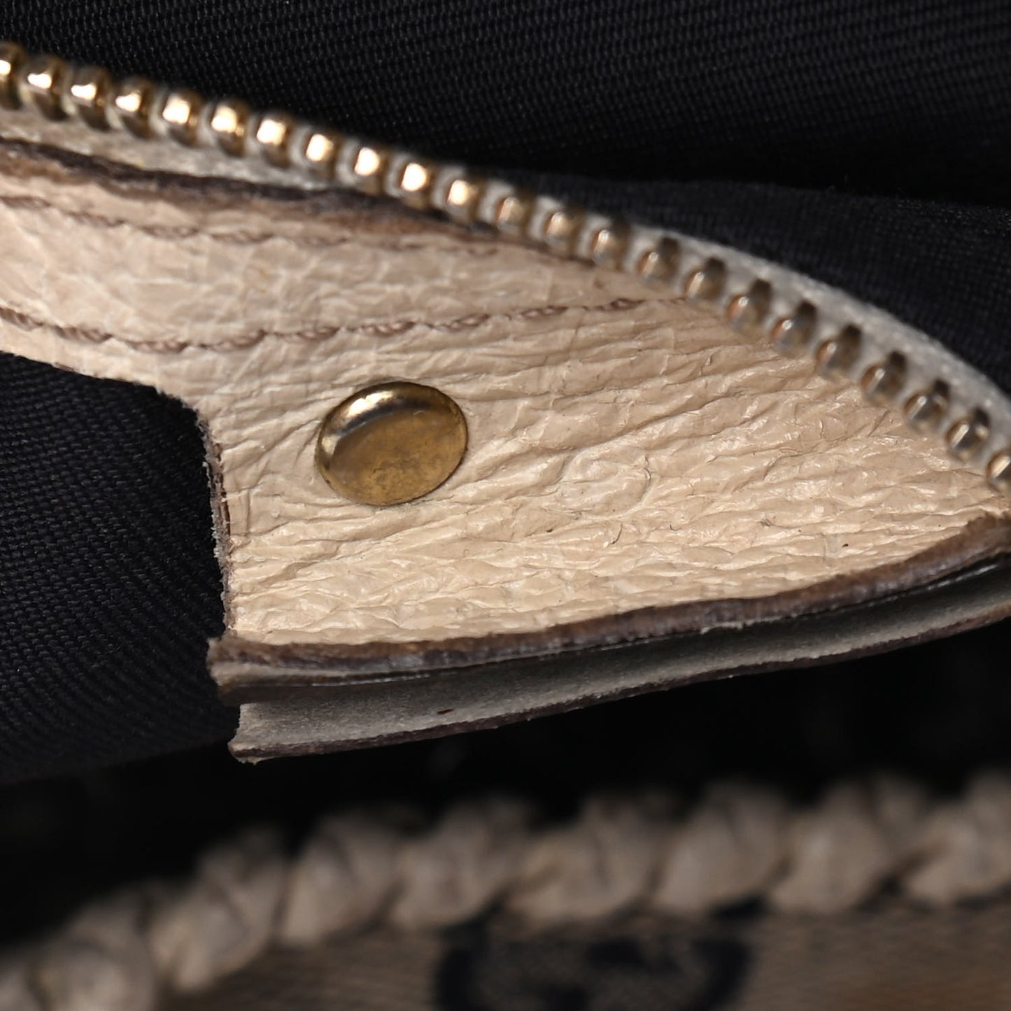 Monogram Large Horsebit Chain Hobo Navy