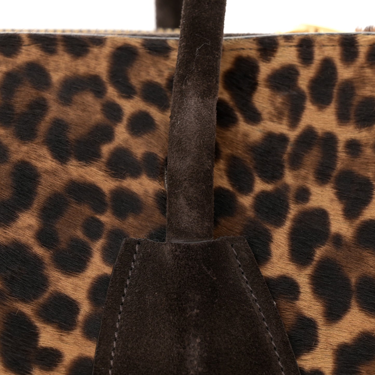 Cavallino Leopard Print Twin Pocket Tote Miele Moro