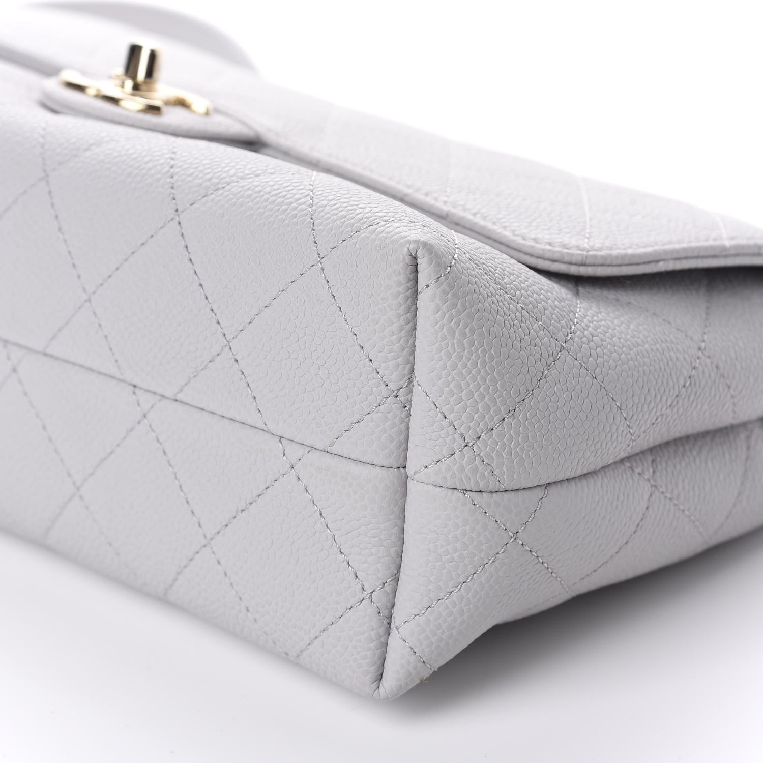 Chanel Caviar Quilted City Walk Flap Light Grey 7 of 11
