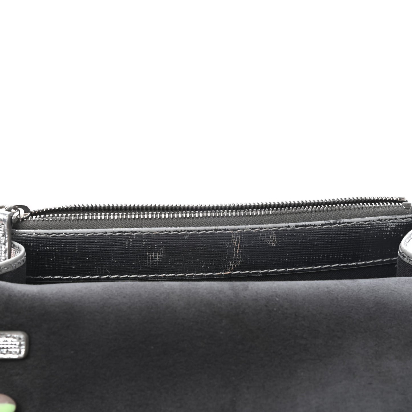Vitello Mirror Elite Tube Wallet on Chain Silver
