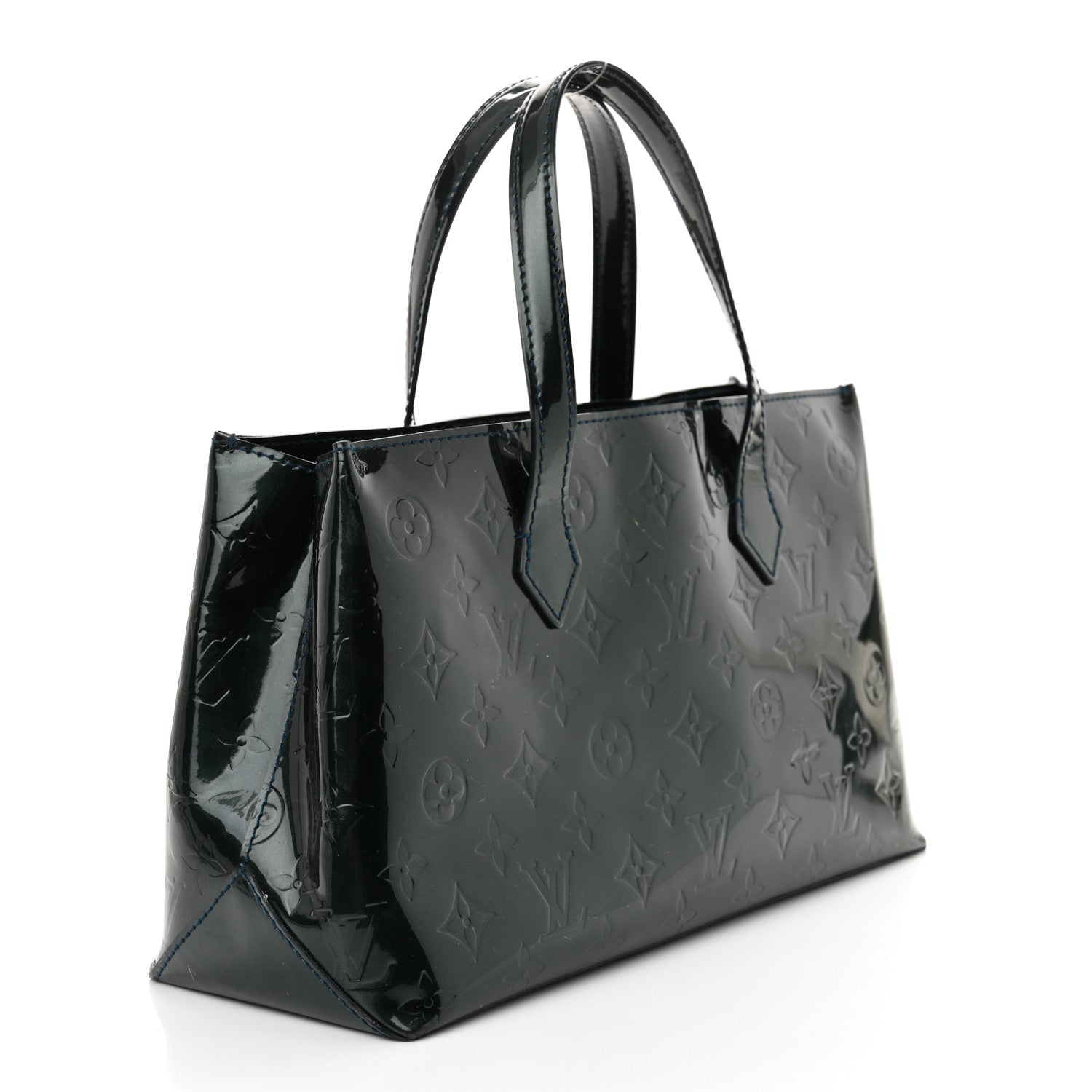 Louis Vuitton Vernis Wilshire PM  Blue Nuit 2 of 11
