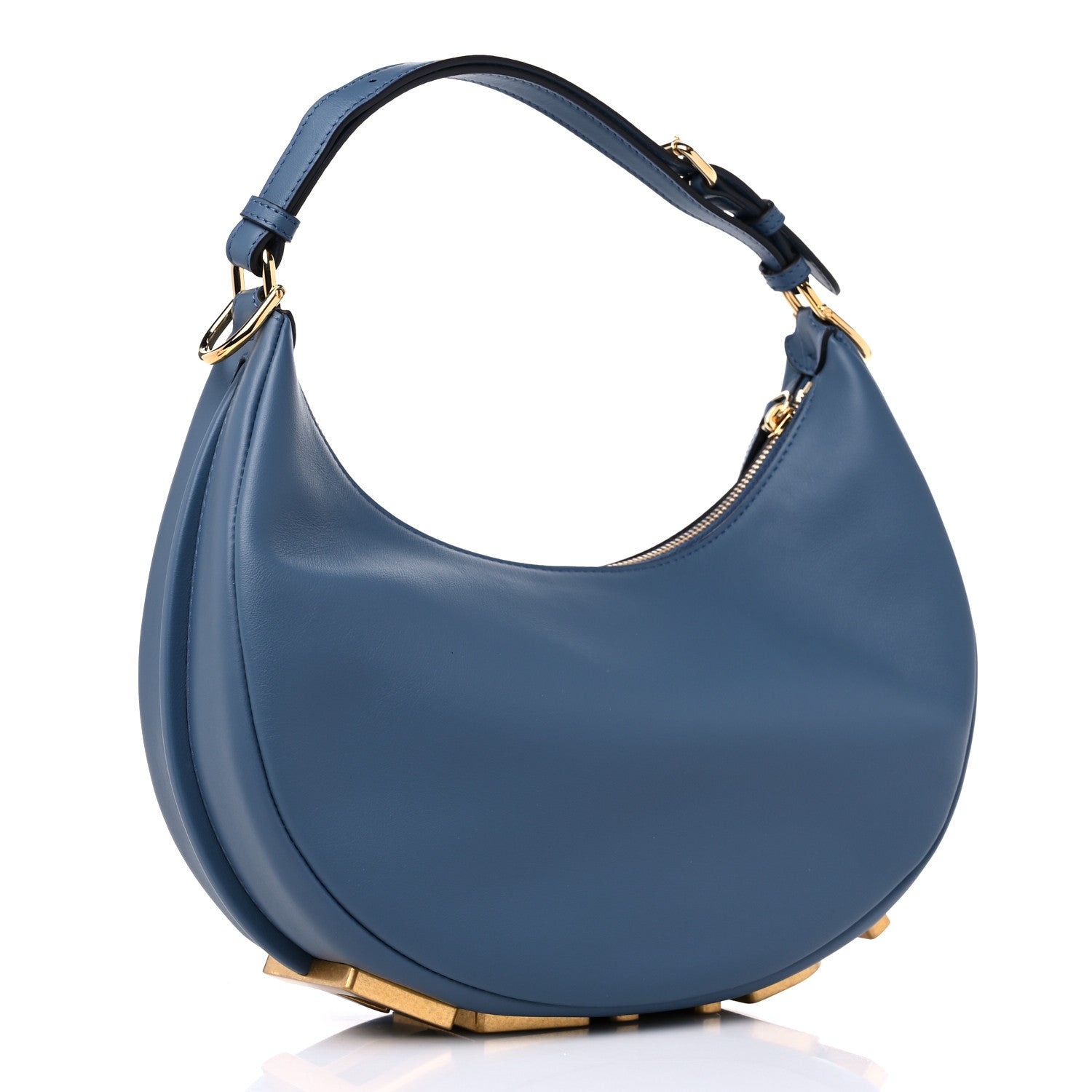 Fendi Vitello Grace Matte Small Fendigraphy Hobo Bag Mirto 3 of 10