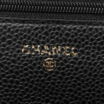 Chanel Caviar Quilted Wallet on Chain WOC Black 6 of 11