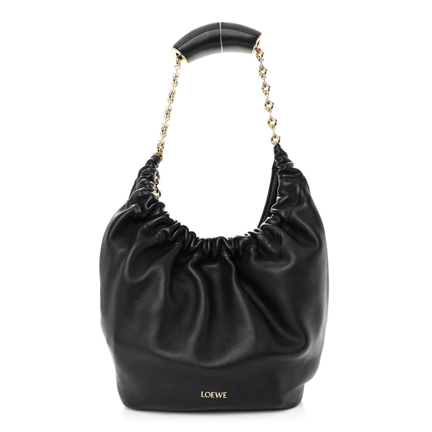Nappa Small Squeeze Bag Black