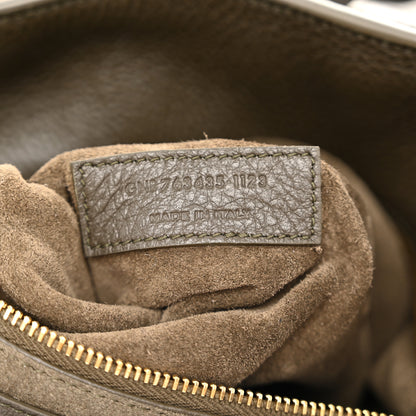 Saint Laurent Grained Deerskin Bea Tote Musk 7 of 10